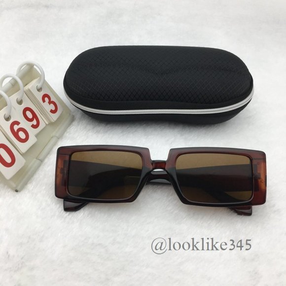 Leopard Print Frame  Brown Lens  Retro. Vintage Sunglasses - Picture 1 of 4